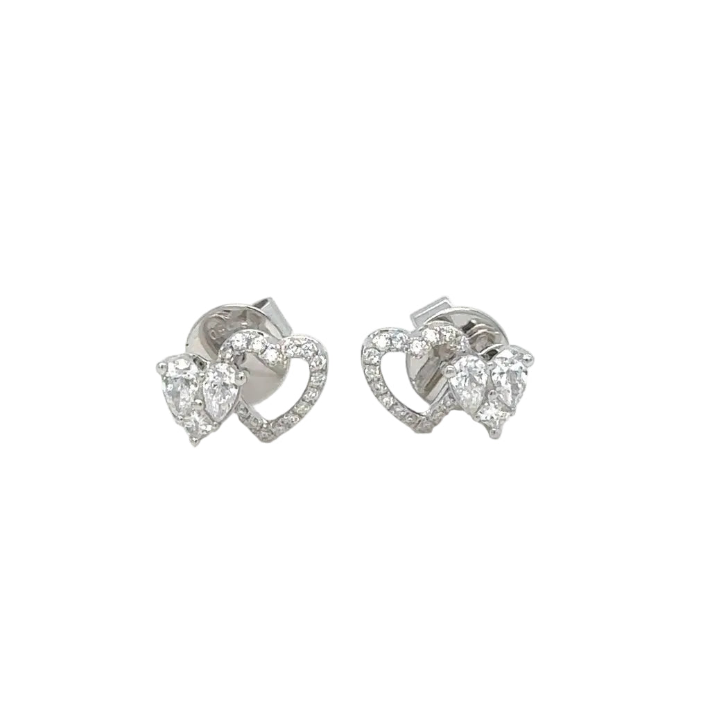 18k white gold and natural diamonds earring. (LIMITED EDITION)