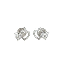 Load image into Gallery viewer, 18k white gold and natural diamonds earring. (LIMITED EDITION)