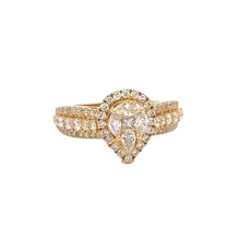 Load image into Gallery viewer, 14k yellow and natural diamond ring