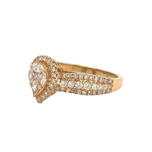 Load image into Gallery viewer, 14k yellow and natural diamond ring