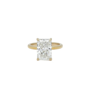 14k yellow gold and lab diamond Engagement Ring