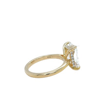 Load image into Gallery viewer, 14k yellow gold and lab diamond Engagement Ring