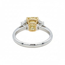 Load image into Gallery viewer, 14kt White &amp; Yellow Gold &amp; Yellow diamond Engagement ring