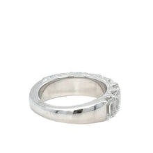 Load image into Gallery viewer, 14k white gold and lab diamonds ring.