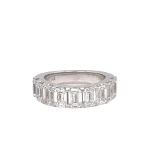 Load image into Gallery viewer, 14k white gold and lab diamonds ring.