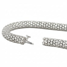 Load image into Gallery viewer, 14k White gold and Lab diamonds bracelet.