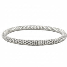 Load image into Gallery viewer, 14k White gold and Lab diamonds bracelet.