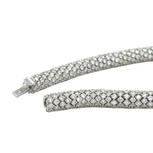 Load image into Gallery viewer, 14k White gold and Lab diamonds bracelet.