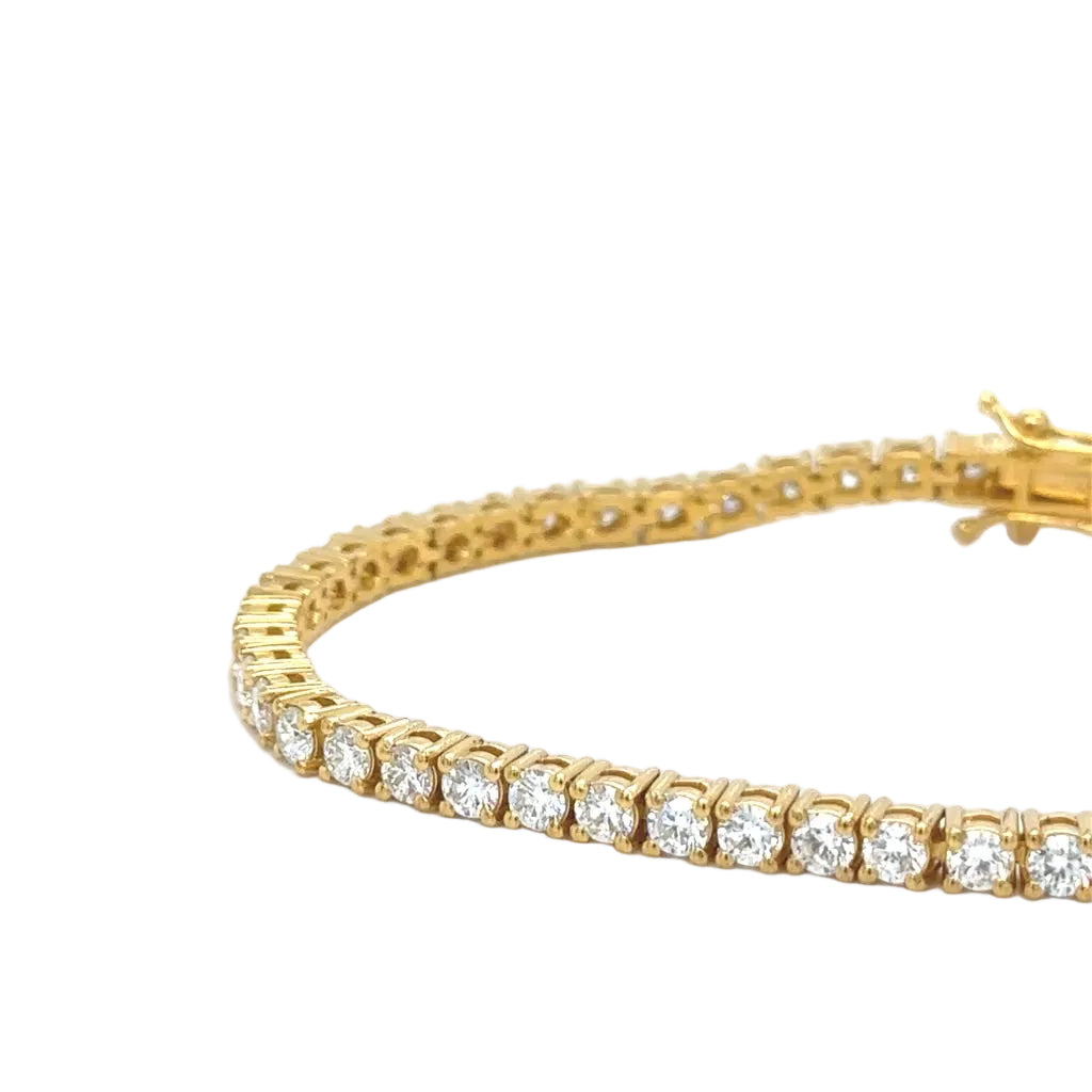 Silver and lab diamond bracelet.