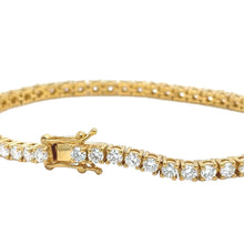 Load image into Gallery viewer, Silver and lab diamond bracelet.