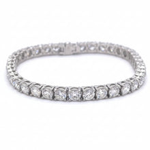 Load image into Gallery viewer, 14k white gold and lab diamond bracelet.