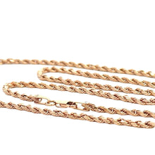 Load image into Gallery viewer, 10k Rose &amp; Yellow Gold Rope Chain (Choose your color)