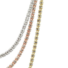 Load image into Gallery viewer, 10k Rose, White &amp; Yellow gold Ice-link Chain (choose your color)