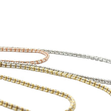 Load image into Gallery viewer, 10k Rose, White &amp; Yellow gold Ice-link Chain (choose your color)