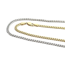 Load image into Gallery viewer, 10k white and yellow gold cuban chain (choose your color)