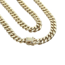 Load image into Gallery viewer, 14k Yellow Gold hollow cuban Chain