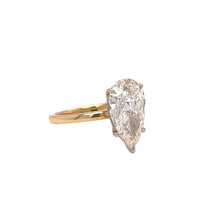 Load image into Gallery viewer, 14k two tone gold and lab Engagement ring