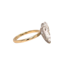 Load image into Gallery viewer, 14k two tone gold and lab Engagement ring