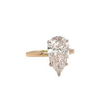 Load image into Gallery viewer, 14k two tone gold and lab Engagement ring