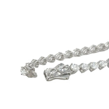 Load image into Gallery viewer, 14k White gold and lab diamond tennis bracelet