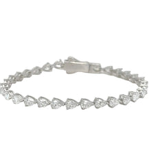 Load image into Gallery viewer, 14k White gold and lab diamond tennis bracelet