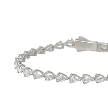 Load image into Gallery viewer, 14k White gold and lab diamond tennis bracelet