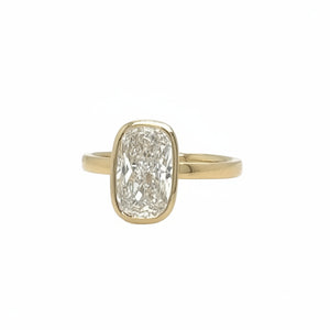 14k Yellow Gold & Lab Diamond Engagement Ring