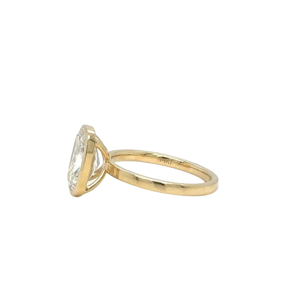 14k Yellow Gold & Lab Diamond Engagement Ring