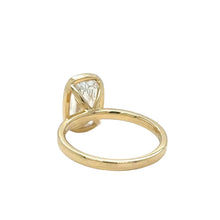 Load image into Gallery viewer, 14k Yellow Gold &amp; Lab Diamond Engagement Ring