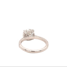 Load image into Gallery viewer, 14k white gold and lab diamond engagement ring.