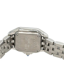 Load image into Gallery viewer, 4 piece deal : 22mm Cartier Panthère Stainless Steel Watch (White dial, papers) + White Gold + 2 gifts &amp; Diamond Bangle