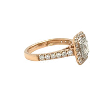 Load image into Gallery viewer, 14k rose gold and natural diamond ladies ring.