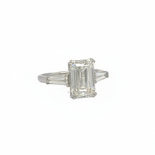 Load image into Gallery viewer, 14kt White gold &amp; Lab diamond three stone Engagement ring