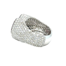 Load image into Gallery viewer, 6.2ct Diamond and Ruby 14k White Gold 3D Heart Ring