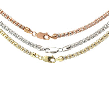 Load image into Gallery viewer, 10k Rose, White &amp; Yellow gold Ice-link Chain (choose your color)