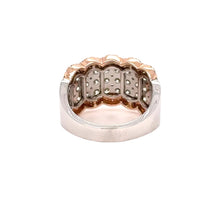 Load image into Gallery viewer, 14k Two- tone Gold Natural Diamond Band (5 rows)