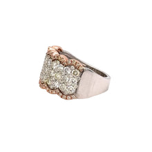 Load image into Gallery viewer, 14k Two- tone Gold Natural Diamond Band (5 rows)