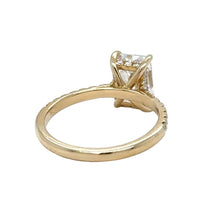 Load image into Gallery viewer, 14k yellow gold and lab Engagement ring
