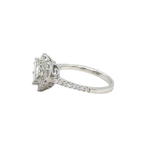 Load image into Gallery viewer, 18k White Gold and Natural Diamond Heart Ring.