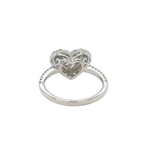 Load image into Gallery viewer, 18k White Gold and Natural Diamond Heart Ring.