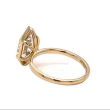 Load image into Gallery viewer, 14k yellow gold and lab Engagement ring