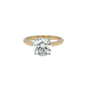 14k two-tone gold and lab diamond Engagement Ring.