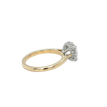 Load image into Gallery viewer, 14k two-tone gold and lab diamond Engagement Ring.