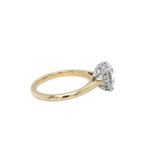 Load image into Gallery viewer, 14k two-tone gold and lab diamond Engagement Ring.