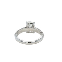 Load image into Gallery viewer, 14k white gold and lab diamond engagement ring.