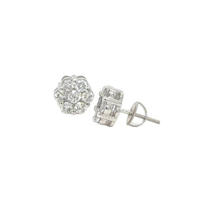 14k yellow gold and diamond Earrings