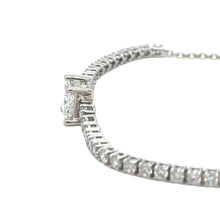 Load image into Gallery viewer, 14k White gold Lab diamonds Fancy Bracelet