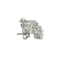 Load image into Gallery viewer, 14k white gold lab diamonds earring.