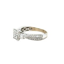 Load image into Gallery viewer, 14k White Gold and Natural Diamond Ring.