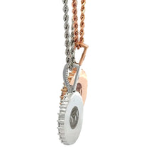 Load image into Gallery viewer, Gold and Diamond Round Shaped Memory Pendant (choose your color)